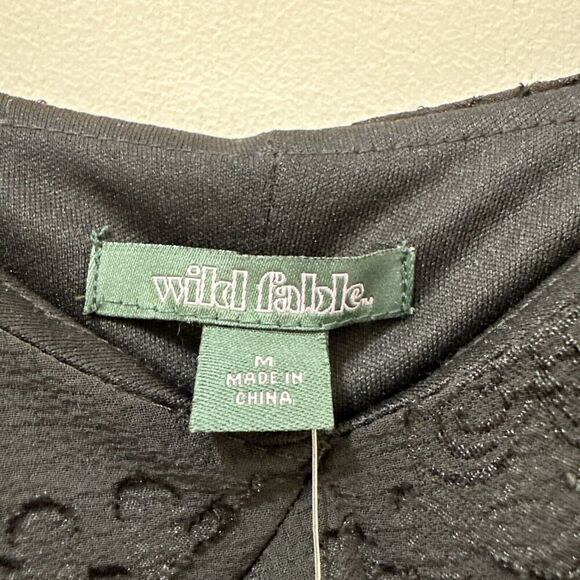 Wild Fable Black Whimsigoth Maxi Dress Womens M Fairy Grunge Sleeveless Lace NWT - Picture 8 of 13